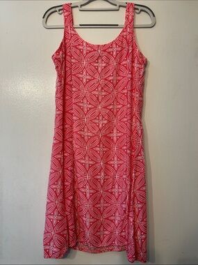 Sleeveless Pink Patterned Dress